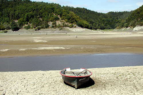 Edersee bei Niedrigwasser 